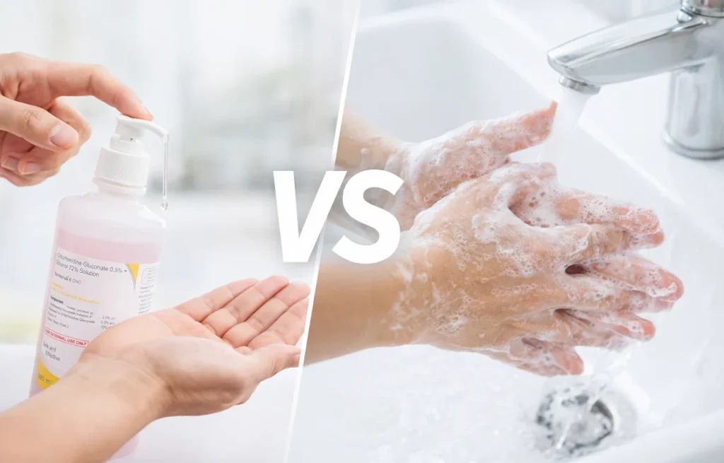 Alcohol Based Hand Rubs vs Hand Wash